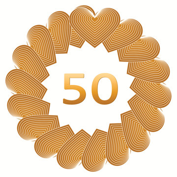 Happy birthday sign for 50 year