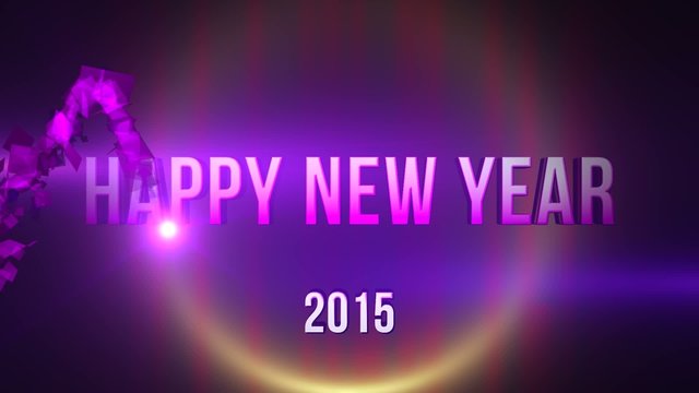 Happy New Year 2015 CG Footage