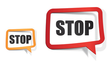 bulle STOP / stop