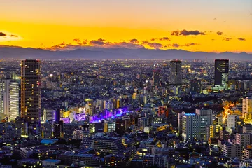 Selbstklebende Fototapeten 東京の夕暮れ © 7maru