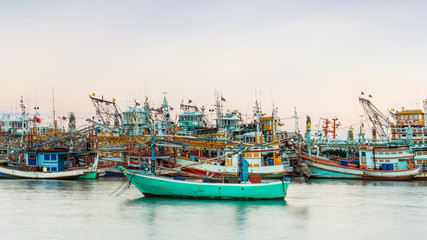Fototapeta na wymiar Fishing industrial in Thailand