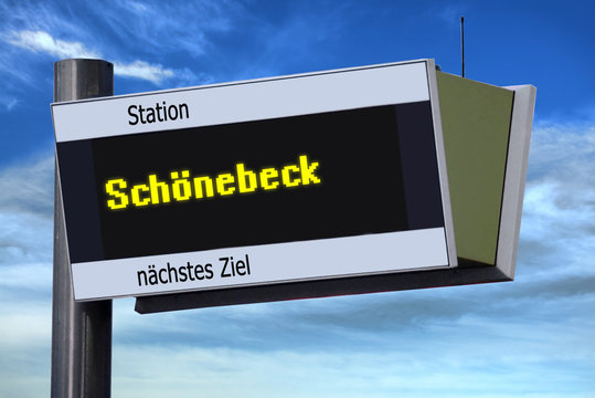 Anzeigetafel 6 - Sch&ouml;nebeck
