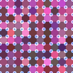 Squares with circles of different colors. Raster. 9