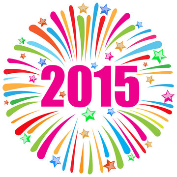 happy new year 2015 white