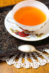 tea setting on table