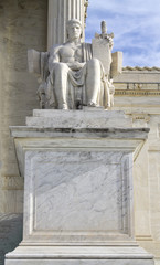 Fototapeta na wymiar Statue outside US Supreme Court, Washington DC