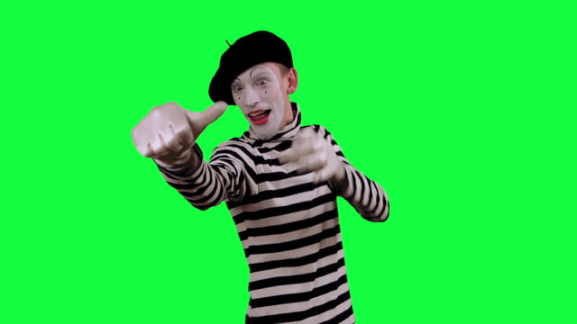 The mime shows thumb down