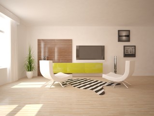 modern 3d interior design