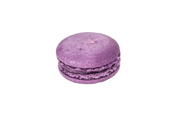 traditional french macaron on white background