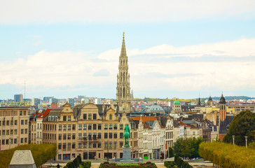Fototapeta na wymiar Overview of Brussels, Belgium