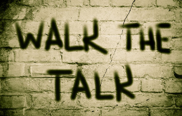 Walk The Talk Concept