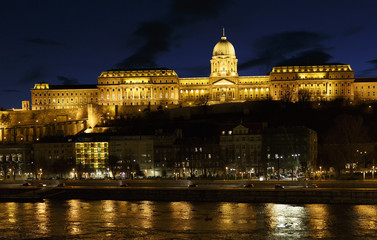 Fototapeta na wymiar The Castle of Buda in Budapest, Hungary