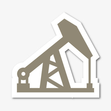 Logo puits. Pétrole.