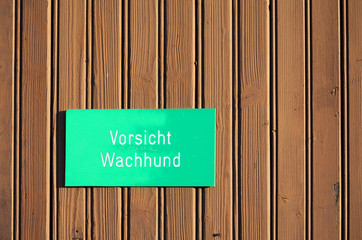 Vorsicht Wachhund