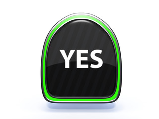 yes pick icon on white background