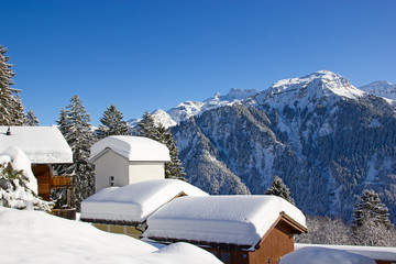 Winter in the alps