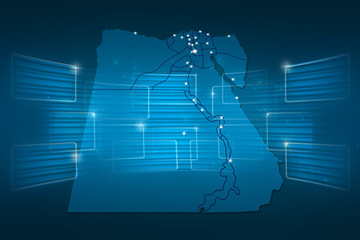 egypt Map World map News Communication blue