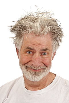 Creepy Looking Weirdo With Evil Grin