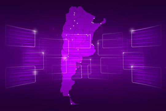 argentina Map World map News Communication purple