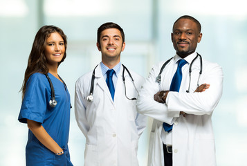 Group of smiling doctors
