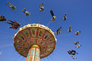 Karussell am Oktoberfest in München