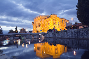 National library, in sarajevo