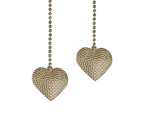 Two Gold Hearts  for Valentine’s Day.