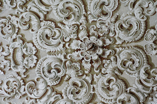 Baroque Ornament Detail Ceiling