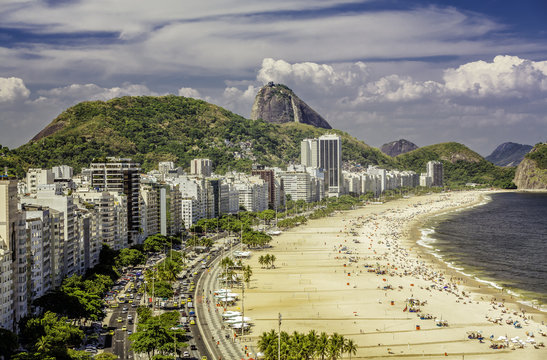 Copacabana Beach and Sugar Loaf Mountain,Rio de Janeiro