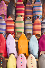 Shoes on the moroccan market