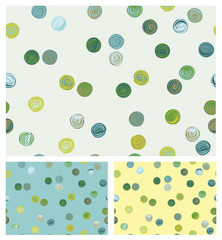 Vector  seamless pattern, colorful circles shapes.