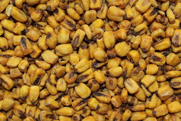 Salted sauce corn snacks