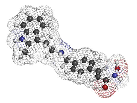 Panobinostat Cancer Drug Molecule. Histone Deacetylase Inhibitor