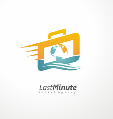 Creative symbol concept for travel agency