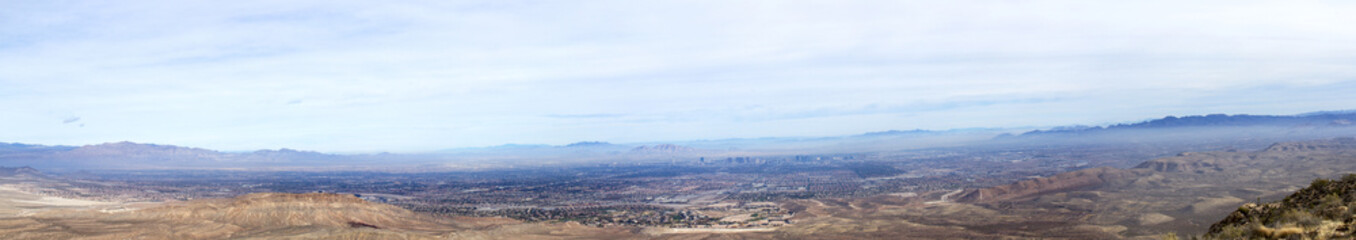 Naklejka na ściany i meble Panorama Las Vegas Basin and Skyline