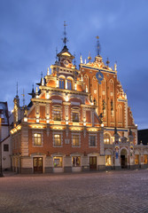 Obraz premium House of the Blackheads in Riga. Latvia