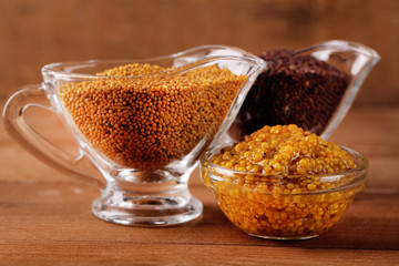 Composition of different kinds of mustard