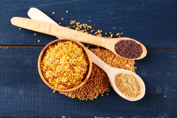 Composition of different kinds of mustard