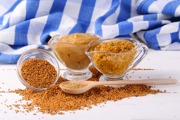 Composition of different kinds of mustard