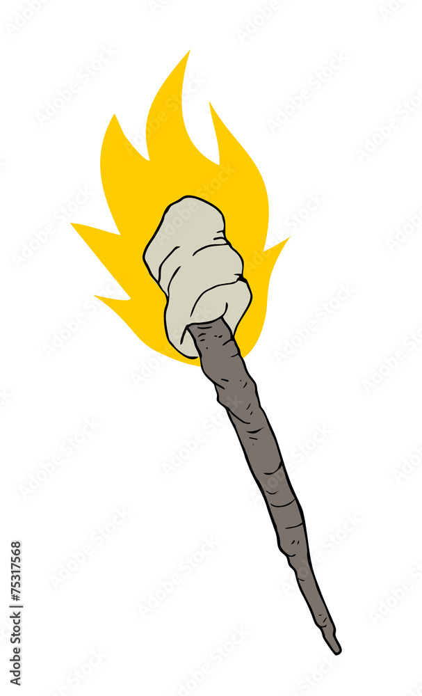 Sticker torch vector