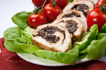 Turkey Breast Roulade on Butter Lettuce