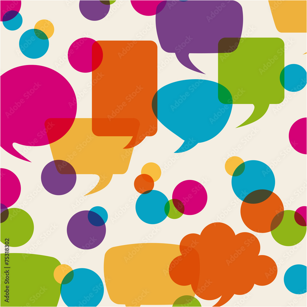 Canvas Prints bubbles talk