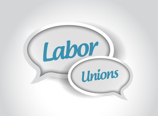labor unions message bubbles