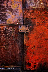 natural metallic background with rust