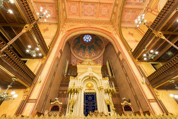 Fototapeta na wymiar Great Synagogue in Budapest, Hungary