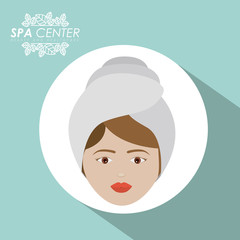 Spa design, vector illustration.
