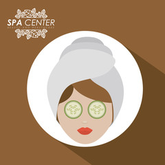 Spa design, vector illustration.