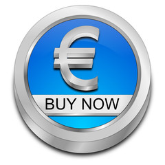 Obraz premium Buy now Button mit Euro Symbol