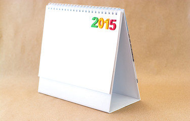 Tent Calendar with Copy Space Isolated on White Background