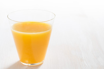 glass of fresh orange juice